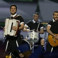 Koza Mostra durante su actuación en el Festival de Eurovisión 2013