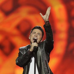 Ryan Dolan durante su actuación en el Festival de Eurovisión 2013