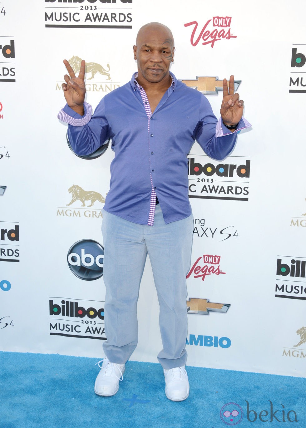 Mike Tyson en la alfombra roja de los Billboard Music Awards 2013