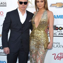 Casper Smart y Jennifer Lopez en la alfombra roja de los Billboard Music Awards 2013