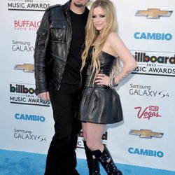 Avril Lavigne y Chad Kroeger en la alfombra roja de los Billboard Music Awards 2013