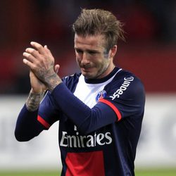David Beckham muy emocionado en su último partido como futbolista profesional