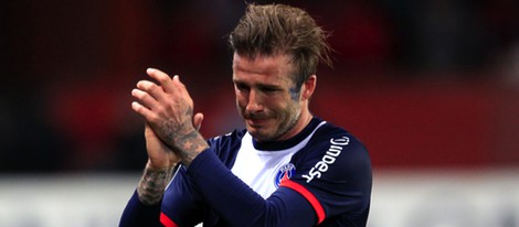 David Beckham muy emocionado en su último partido como futbolista profesional