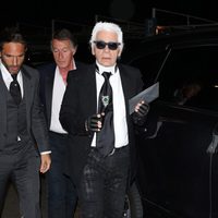 Karl Lagerfeld en la fiesta Vanity Fair del Festival de Cannes 2013