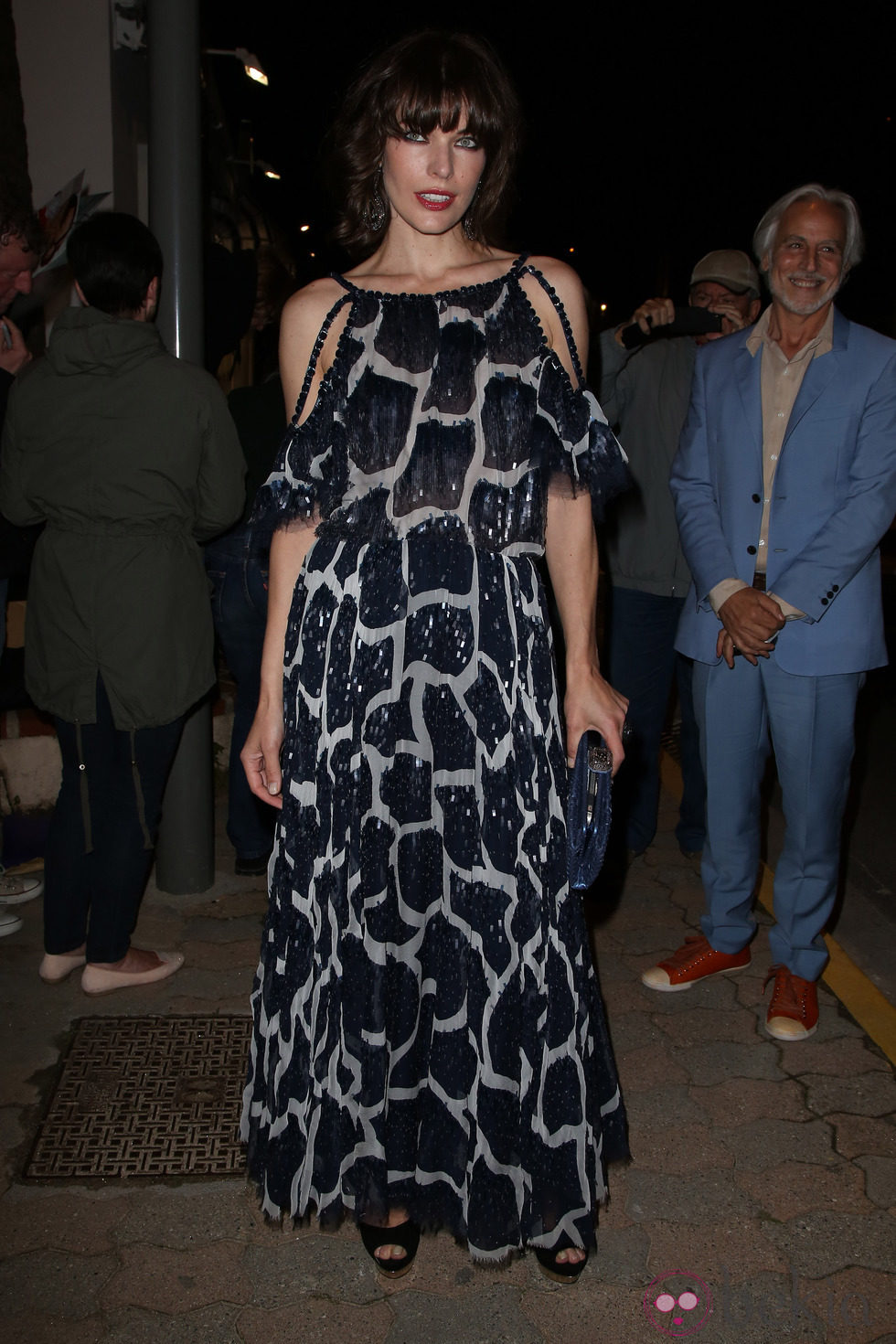 Milla Jovovich en la fiesta Vanity Fair del Festival de Cannes 2013