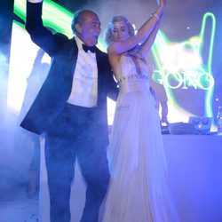 Paris Hilton bailando con Fawaz Grousi en la fiesta Grisogono de Cannes 2013