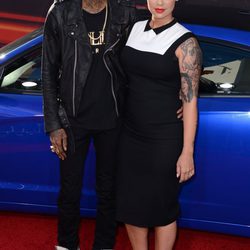 Wiz Khalifa y Amber Rose en el estreno de 'Fast & furious 6' en Los Ángeles