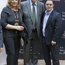 Vicente del Bosque con su mujer Trinidad López y su hijo Álvaro