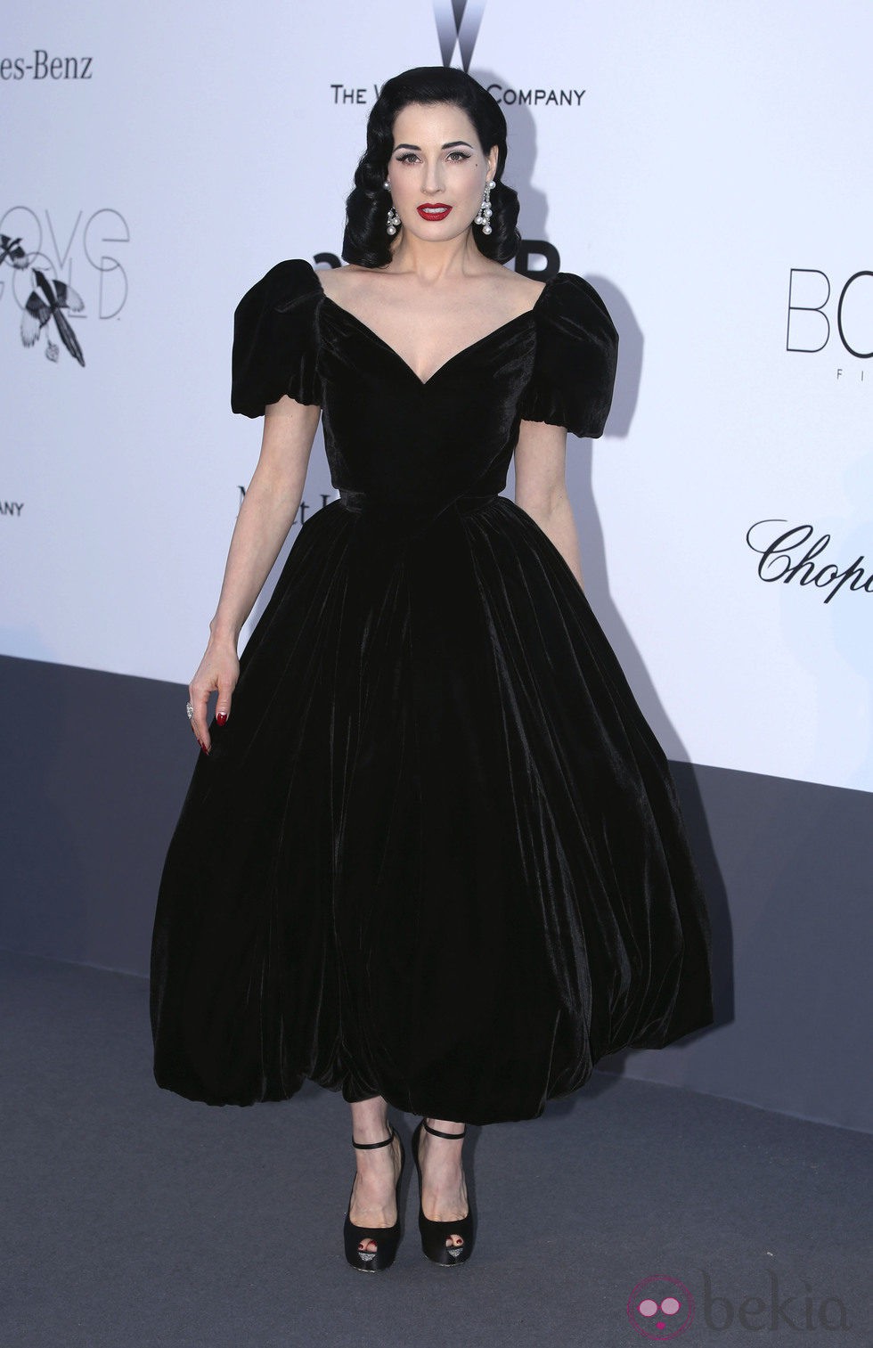 Dita Von Teese en la gala amfAR del Festival de Cannes 2013