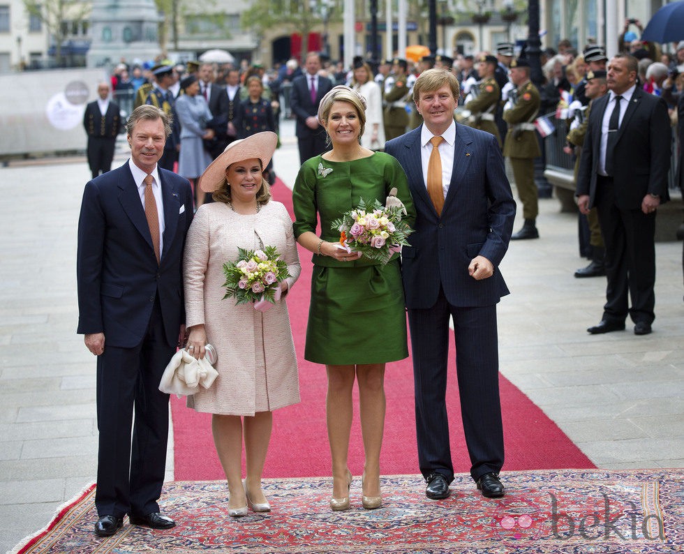 Los Grandes Duques de Luxemburgo y los Reyes de Holanda en Luxemburgo