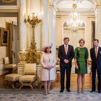 Los Grandes Duques de Luxemburgo reciben a los Reyes de Holanda
