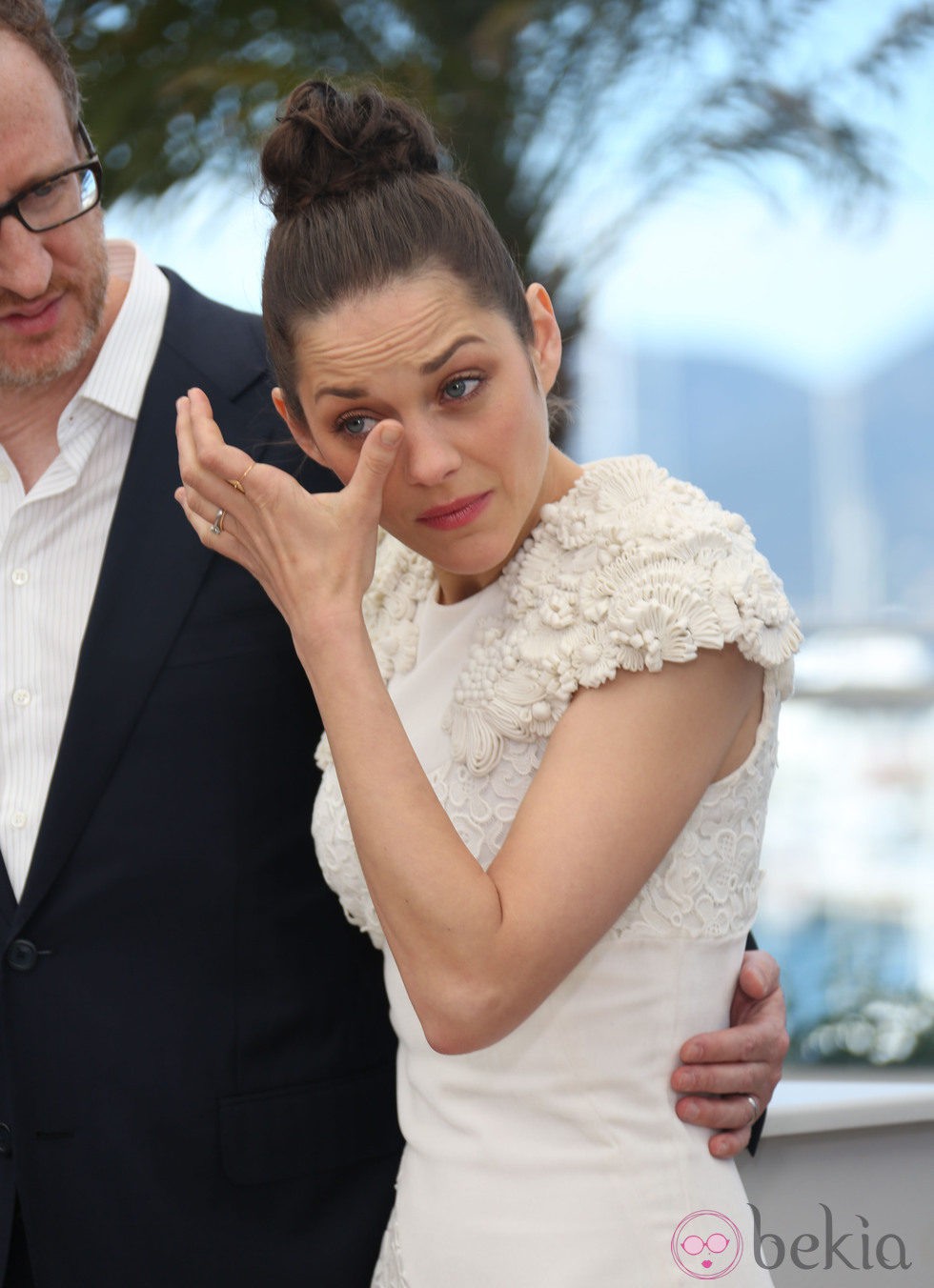 Marion Cotillard emocionada en la presentación de 'The immigrant' en Cannes 2013