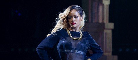 Rihanna en su concierto en Bilbao dentro de su gira 'Diamonds World Tour'