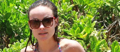 Olivia Wilde secándose en una escapada romántica a Maui junto a Jason Sudeikis