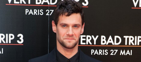 Justin Bartha en el estreno de 'R3sacón' en París