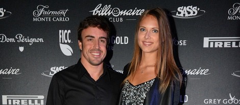 Fernando Alonso y Dasha Kapustina en una fiesta en Montecarlo