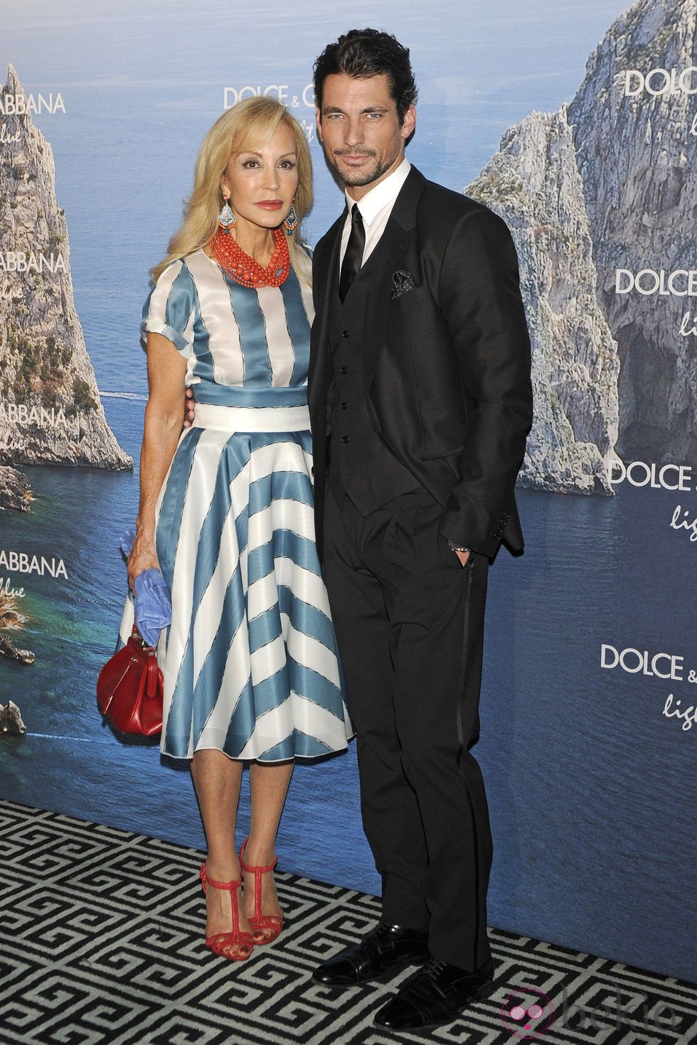 Carmen Lomana y David Gandy en el Mediterranean Summer Cocktail de Dolce & Gabbana