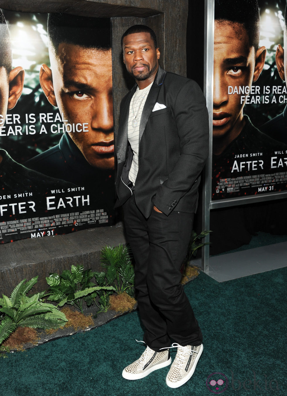 50 Cent en el estreno de 'After Earth' en Nueva York