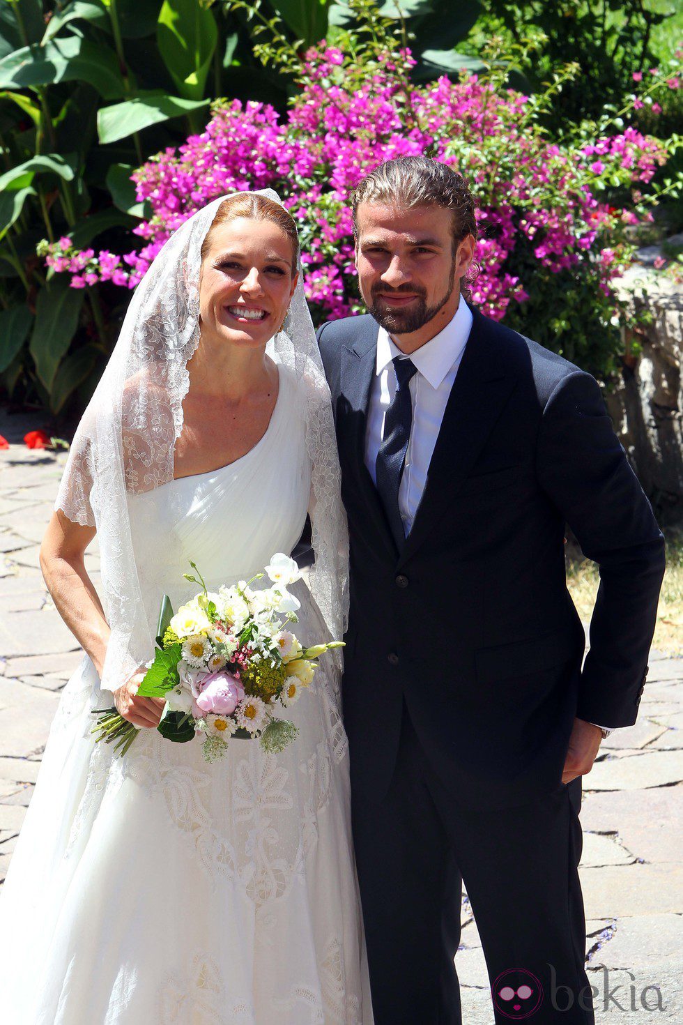 Raquel Sánchez Silva y Mario Biondo el día de su boda