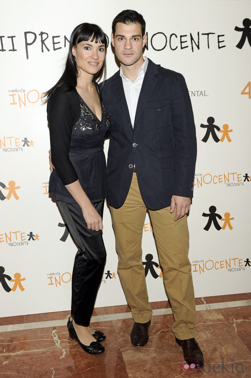 Irene Villa y Juan Pablo Lauro en la entrega del Premio Inocente 2013