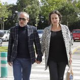 Fernando Guillén Cuervo y Ana Milán en el tanatorio de Mario Biondo