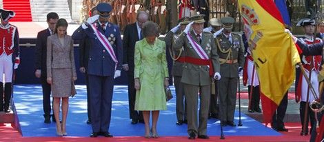 Los Reyes y los Príncipes de Asturias en el Día de las Fuerzas Armadas 2013