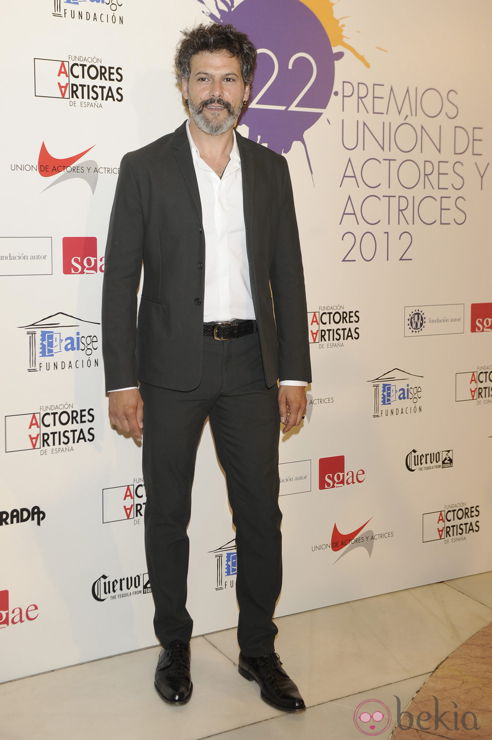 Roberto Enríquez en la alfombra roja de los Premios Unión de Actores 2012