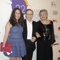 José Antonio Sayagues y Pilar Bardem en la alfombra roja de los Premios Unión de Actores 2012