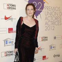 Clara Sanchis en la alfombra roja de los Premios Unión de Actores 2012