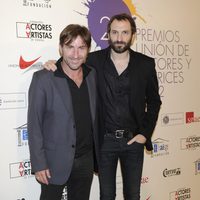 Antonio de la Torre y Juan Villagran en la alfombra roja de los Premios Unión de Actores 2012