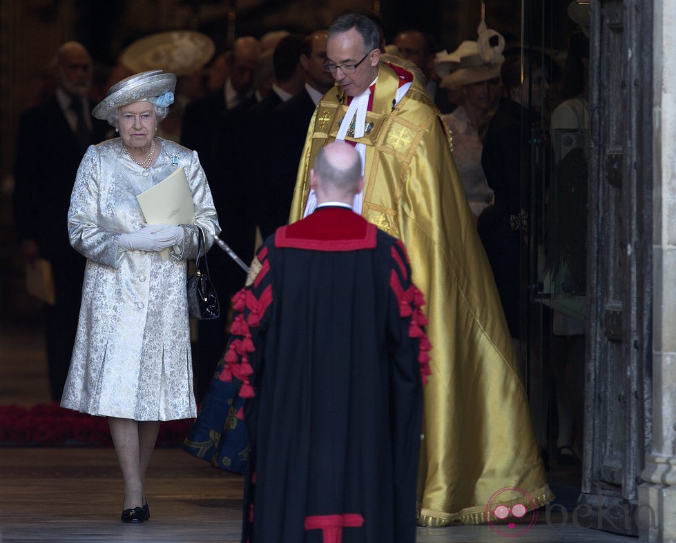 La Reina Isabel en la misa por el 60 aniversario de su coronación