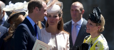 Los Duques de Cambridge bromean con Zara Phillips y MIke Tindall en el 60 aniversario de la coronación de Isabel II