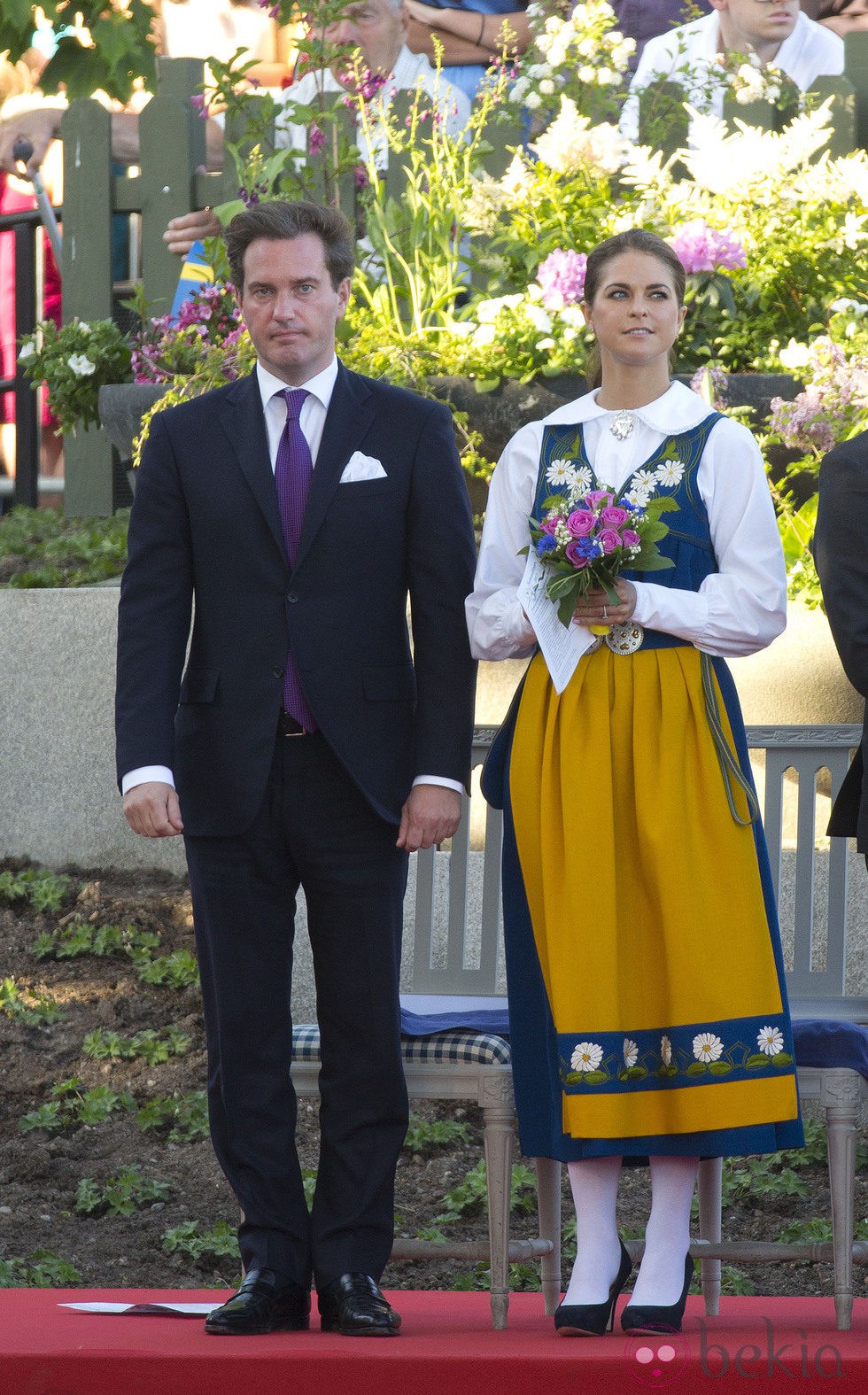 Magdalena de Suecia y Chris O'Neill en el Día Nacional de Suecia 2013