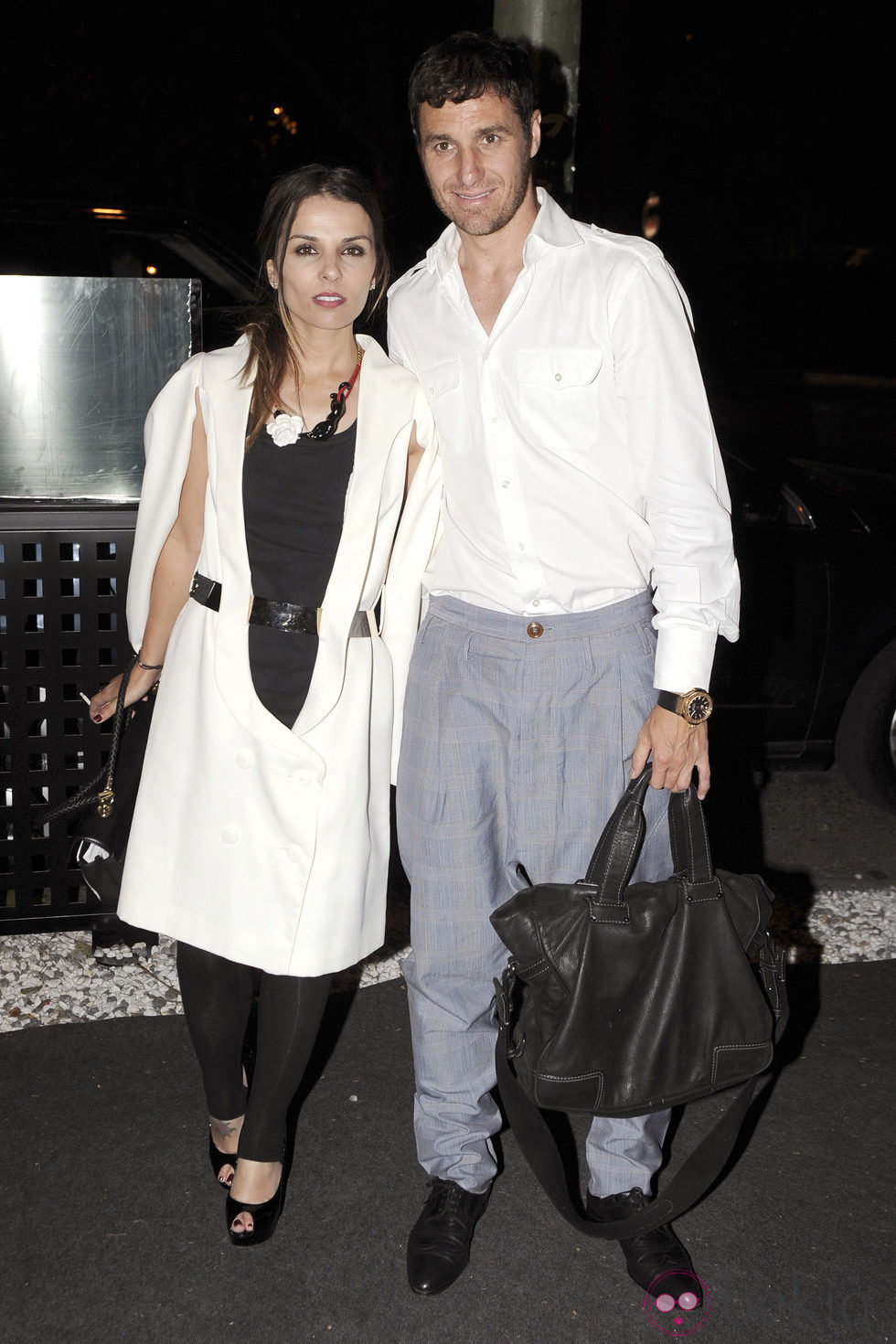 Iván Helguera y Lorena Casado en el aniversario de un restaurante