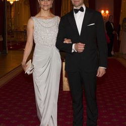 Victoria y Daniel de Suecia en la cena previa a la boda de Magdalena de Suecia y Chris O'Neill