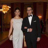 Victoria y Daniel de Suecia en la cena previa a la boda de Magdalena de Suecia y Chris O'Neill