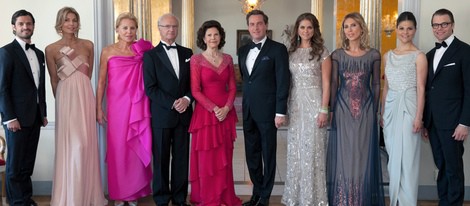 La Familia Real y los O'Neill en la cena previa a la boda de Magdalena de Suecia y Chris O'Neill