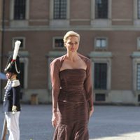La Princesa Charlene de Mónaco llegando a la boda de Magdalena de Suecia y Chris O'Neill