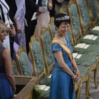 La Princesa Hisako Takamado de Japón en la boda de Magdalena de Suecia y Chris O'Neill