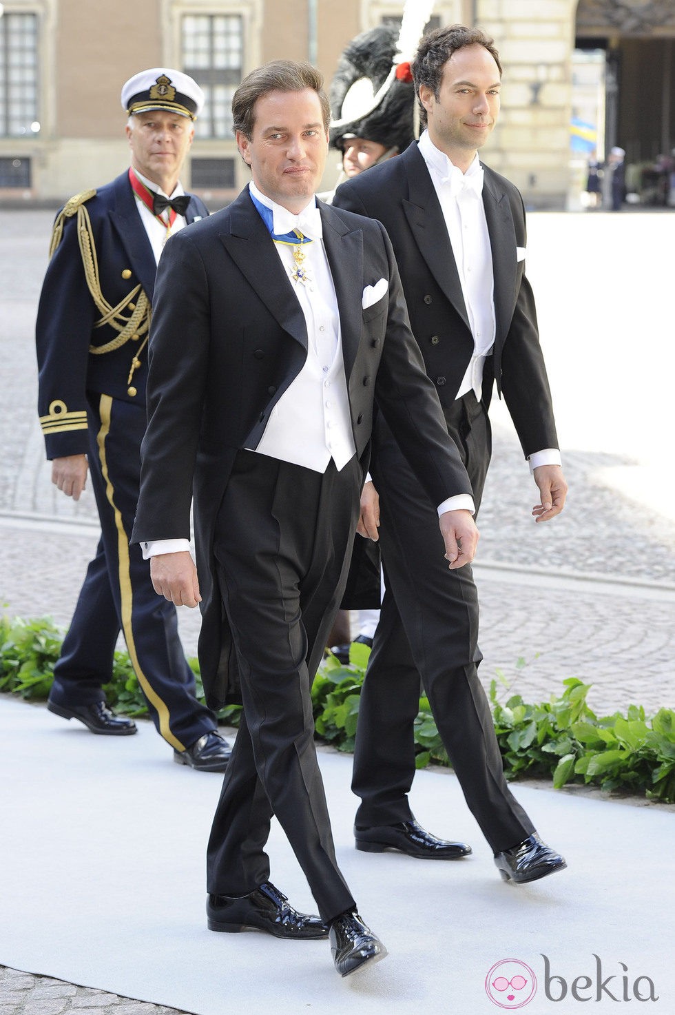 Chris O'Neill a su llegada a la Capilla del Palacio Real de Estocolmo