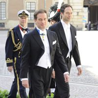 Chris O'Neill a su llegada a la Capilla del Palacio Real de Estocolmo