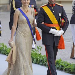 Los Príncipes Guillermo y Stéphanie de Luxemburgo en la boda de Magdalena de Suecia y Chris O'Neill