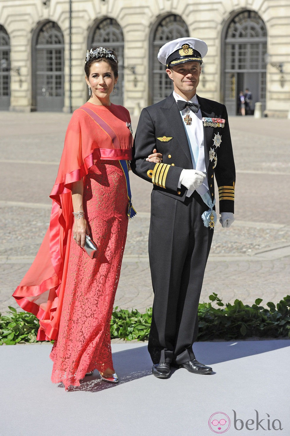 Los Príncipes Federico y Mary de Dinamara en la boda de Magdalena de Suecia y Chris O'Neill