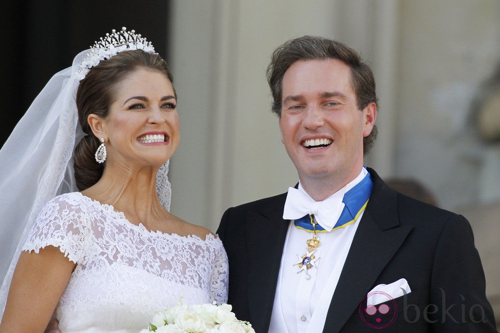 Primer posado de la Princesa Magdalena de Suecia y Chris O'Neill como marido y mujer