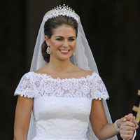 La Princesa Magdalena de Suecia con un vestido de novia diseñado por Valentino