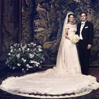 Fotografía oficial de la princesa Magdalena de Suecia y Christopher O'Neill