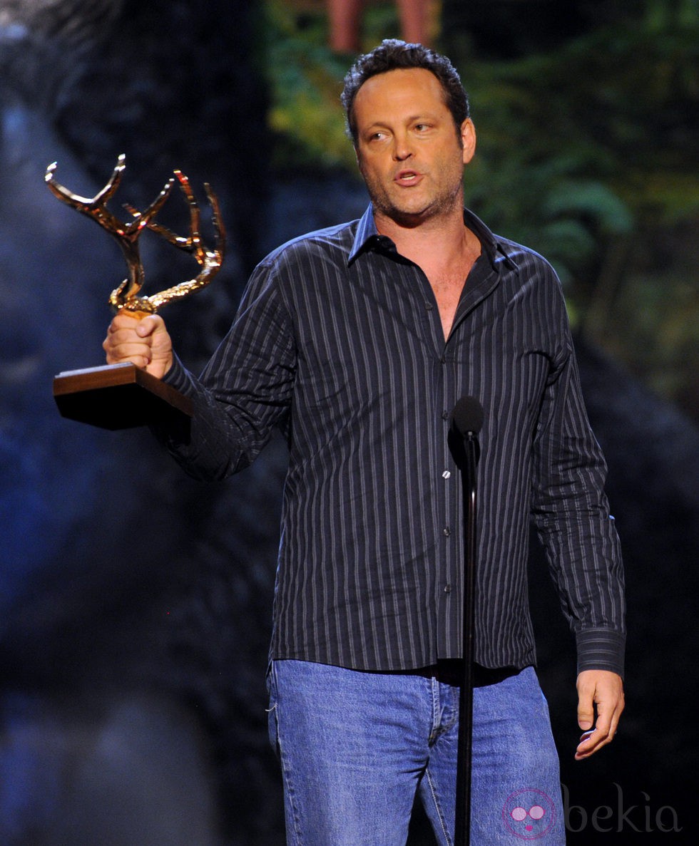 Vince Vaughn recoge un premio en los Guys Choice Awards 2013