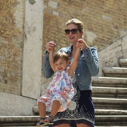 Ivanka Trump con su hija Arabella en Roma