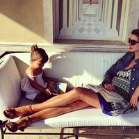 Ivanka Trump con su hija Arabella relajándose en Roma
