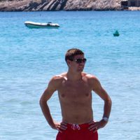 Steven Gerrard con el torso desnudo en Ibiza